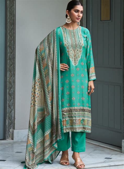 Pure Muslin Party Wear Unstitched Suit Dress Material for Women – Stilento