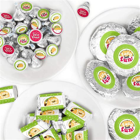 Buy Big Dot of Happiness Taco ‘Bout Fun - Mini Candy Bar Wrappers ...