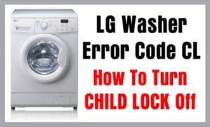 How to Remove CL Error Code LG Washing Machine 的图像结果