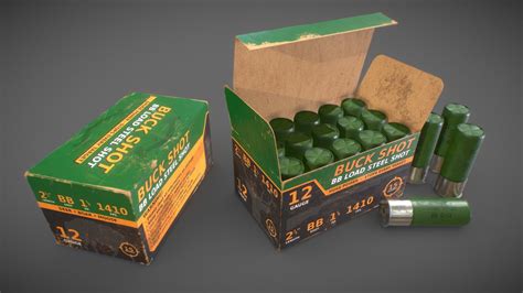 Game Art: 12 Gauge Shotgun Ammo - Buy Royalty Free 3D model by ...