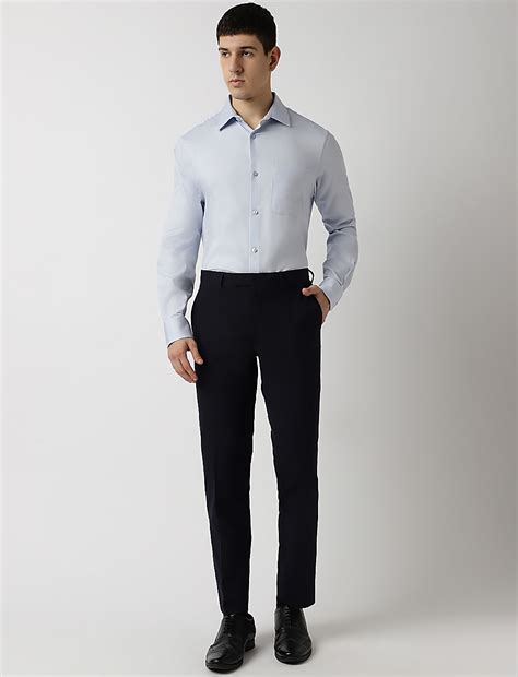 Buy Slim Fit Striped Trousers at Marks & Spencer