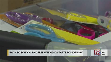 Back-To-School Tax-Free Weekend Starts Tomorrow | July 20, 2023 | News ...
