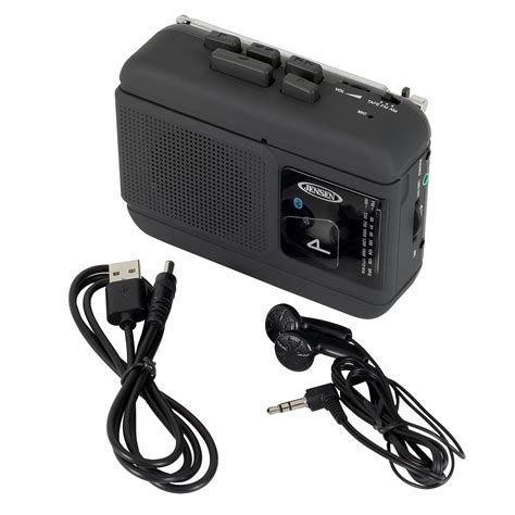 Jensen MCR-250 Portable Boombox - AM/FM Radio, Cassette Player/Recorder ...