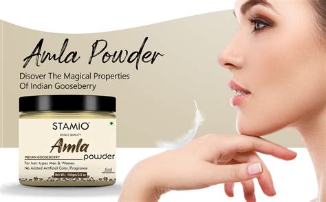 STAMIO Amla Powder 250 gm | Pure Seedless Indian Gooseberry | Sun Dried ...