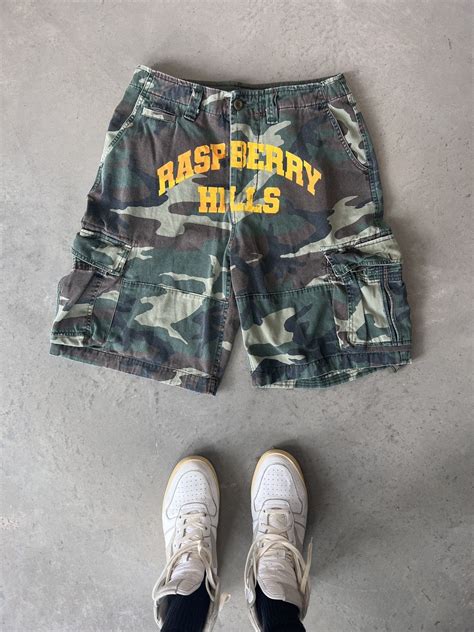Streetwear × The GV Gallery GVGALLERY CAMO JORTS RASPBERRY HILLS | Grailed
