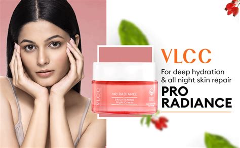 VLCC Pro Radiance Skin Brightening Night Cream - 50g | Hydrate, Lighten ...