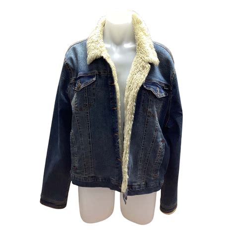 Wrangler Womens Size XXXL Denim Jacket Navy Blue (s)