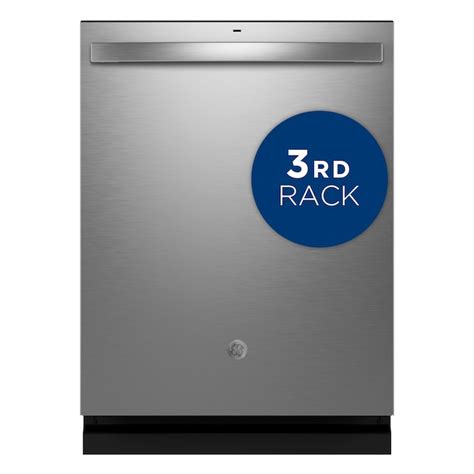 GE Dry Boost 24-in Top Control Built-In Dishwasher With Third Rack ...