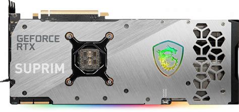 MSI GeForce RTX 3090 Ti SUPRIM X 24G GDDR6X 24 GB NVIDIA Chipset 384 ...