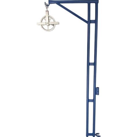 Buy 90 in. Steel Hoist Post and Gin Block Pulley Kit, Scaffolding ...