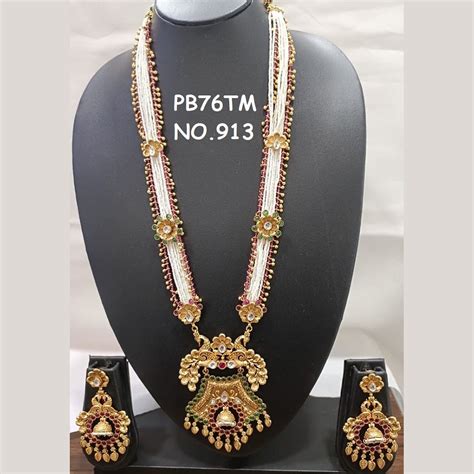 Kala Creation Copper Gold Plated Long Necklace Set – JewelEMarket