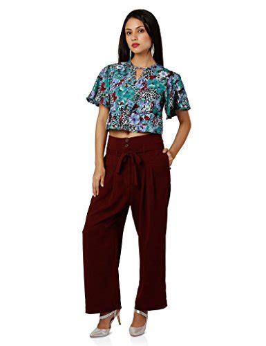 Buy oxolloxo Women's Regular fit Top (W16003WBL006_L_Multicolor Large ...