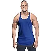 DECISIVE® Fitness Slim Fit Sleeveless Gym T-Shirt for Men Black-S ...