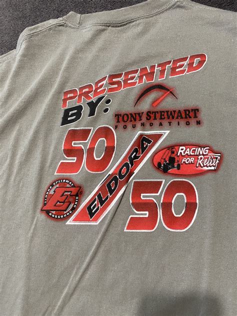 Eldora Speedway 50/50 Sprint Car Racing Graphic T-Shirt Double Sided ...