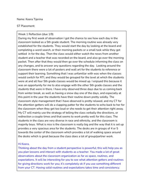 Image result for How to Write Weekly Reflection Journal PDF