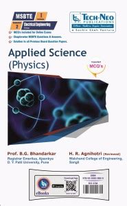 Applied Science (Physics) For MSBTE I Scheme Includes Typical MCQ's ...