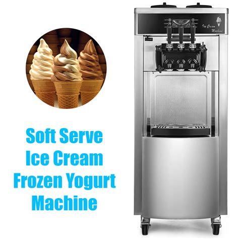 Commercial Stainless Soft Serve Ice Cream & Frozen Yogurt Maker Machine ...