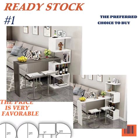 COD Modern MINI Bar table Rotating 360 Swivel Bar counter table coffee ...