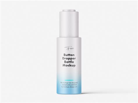Button Dropper Bottle Free Mockup | Free Mockup World