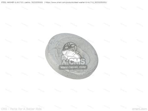 STEEL WASHER 6,4X17X3 for KTM - order at CMSNL