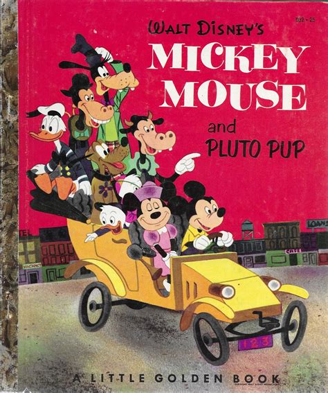 Walt Disney's Mickey Mouse and Pluto Pup (A Little Golden Book, D32) by ...