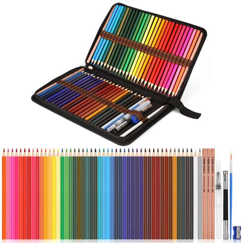 Watercolor Pencils, AGPTEK Professional Watercolor Pencils Set, 48 ...