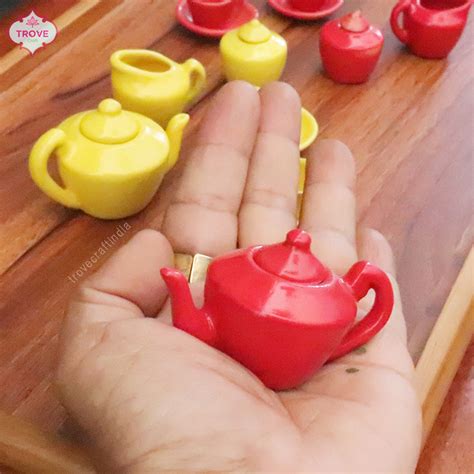 Set of of 5 - Ceramic Miniature - The Tea Party Set – Trove Craft India
