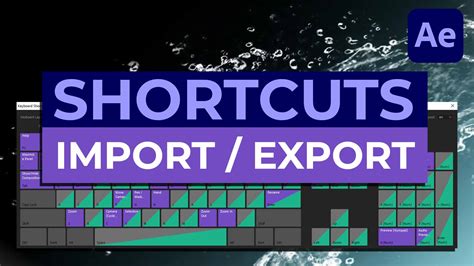 How to import/export After Effects Keyboard Shortcuts? [Solved]