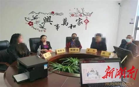 婚调志愿者参与调解，桃江法院家事法庭巧断“家务事” - 益阳 - 新湖南