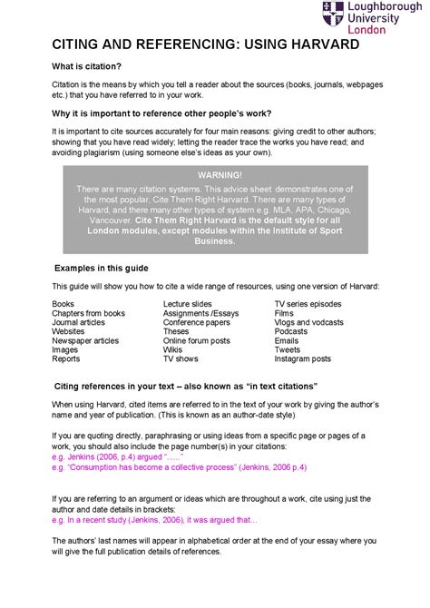 Harvard Style Referencing Example 的图像结果