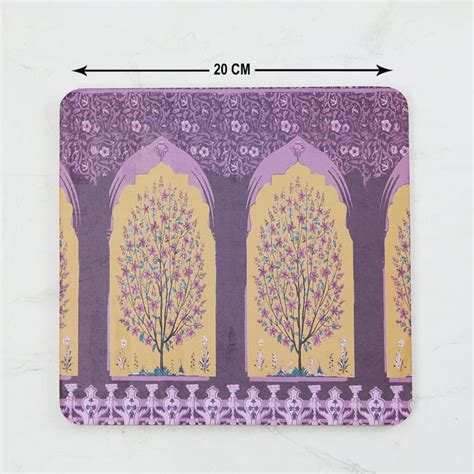 Buy Mandarin Printed Square-Shaped Wooden Trivet - 20x20 cms. from Home ...