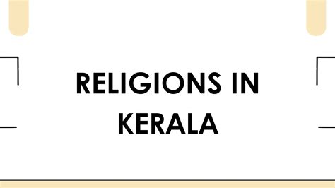 religions in kerala that make them unique | PPT