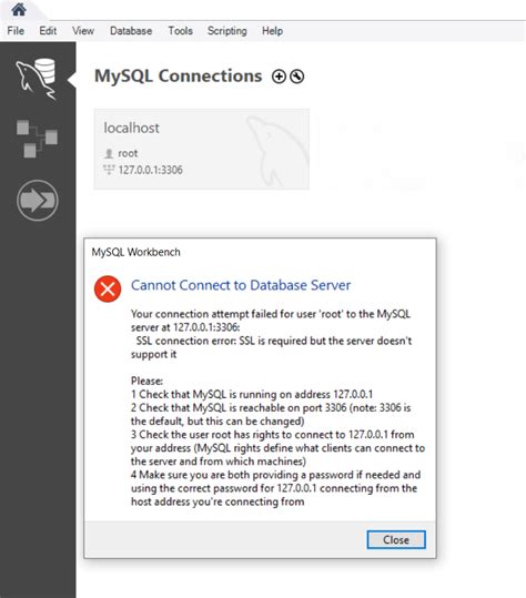 Can't Open MySQL Workbench Connection 的图像结果