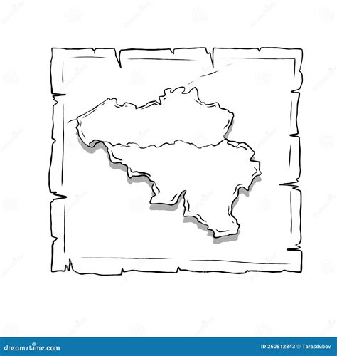 Map of Wallonia and Flanders. State National Symbol. Area and Flag of Belgium Stock Illustration ...