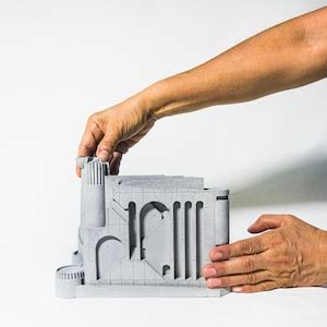 Buy The Factory | Brutalist Sculpture Beton Kinetic Art Concrete Fidget ...