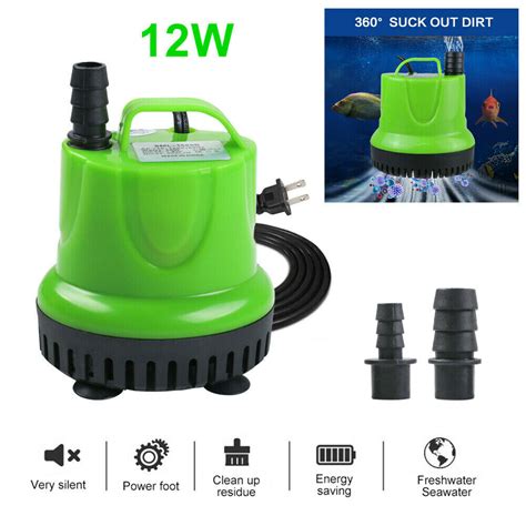 Buy Submersible Water Pump Quiet Aquarium Fountain Fish Tank Pond Clean ...
