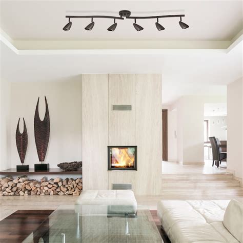 Globe Electric 52.36-in 6-Light Oil Rubbed Bronze dimmable Gu10 Pin ...