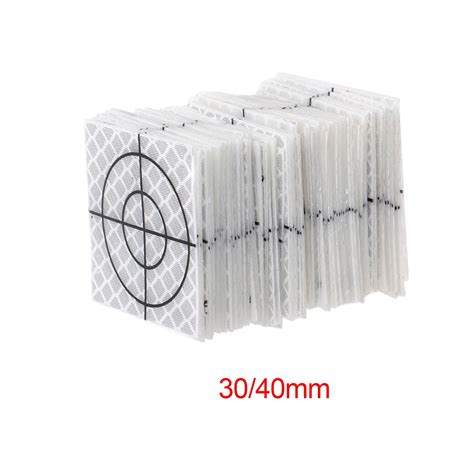 100 Pieces Reflective Tape Target for Tunnel Engineering, Slope Monito ...