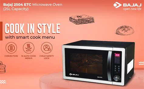 Bajaj 25 Litres Convection Microwave Oven with Jog Dial (2504 ETC ...