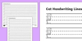 👉 Handwriting Lines on Pencils (teacher made) - Twinkl