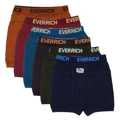 Buy Ever Rich Mens Pure Cotton Trunk Boxer Brief Innerwear Under ...