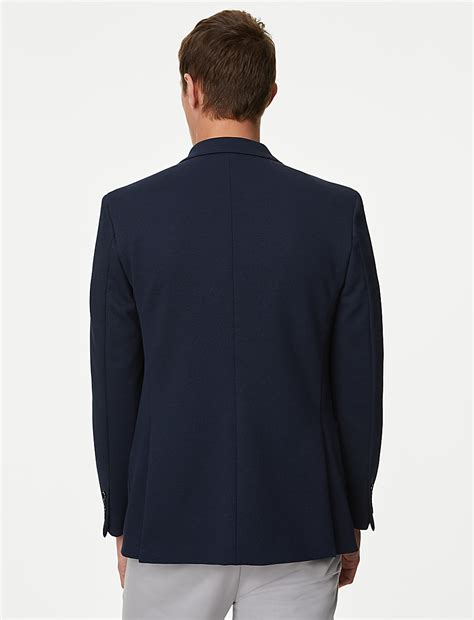 Buy Textured Jersey Jacket with Stretch at Marks & Spencer