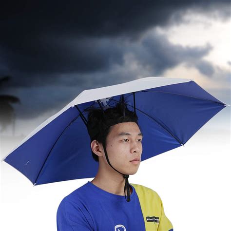 Fishing Umbrella, Metal Brackets Head-Mounted Umbrella Fine Workmanship ...