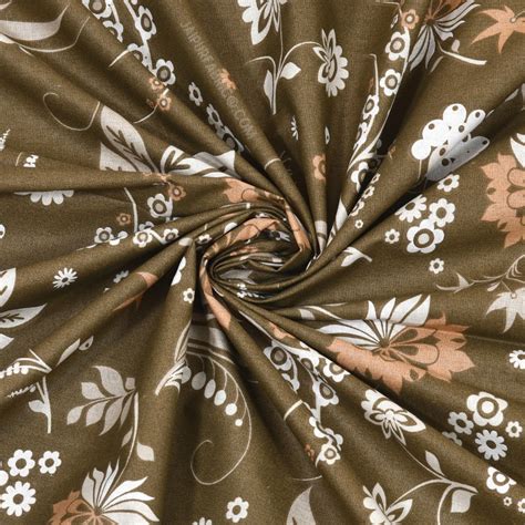 Flowery Spring Brown Cotton Reversible Double Bed Dohar – JaipurFabric®