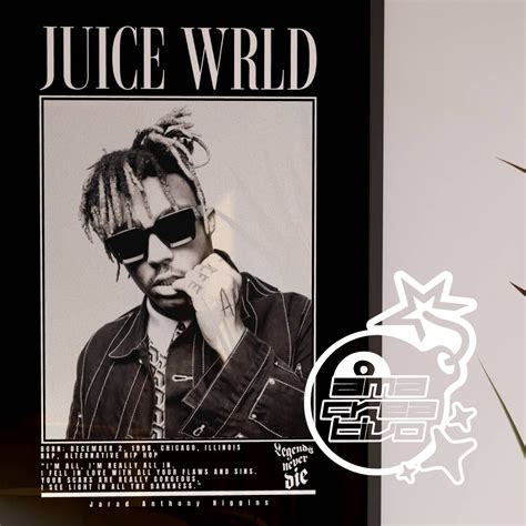 Juice WRLD Poster Juice Wrld Poster Quote Juice Wrld Decor - Etsy
