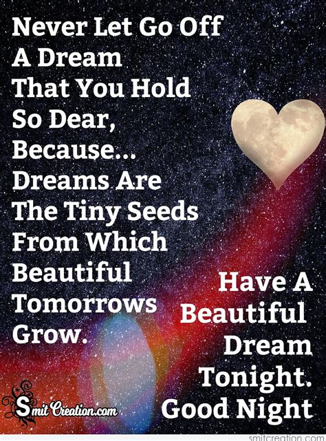 Have A Beautiful Dream Tonight – Good Night - SmitCreation.com