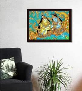 Tamatina Traditional Wooden Texture Framed Canvas Painting | Colorful ...