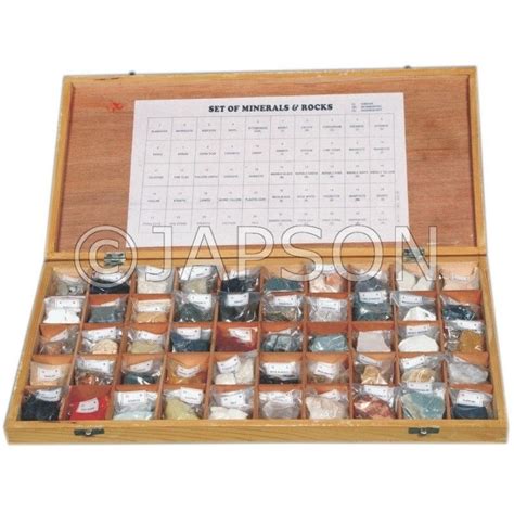 Rocks & Minerals Set, Collection of 50 Rocks & Minerals – japson.com