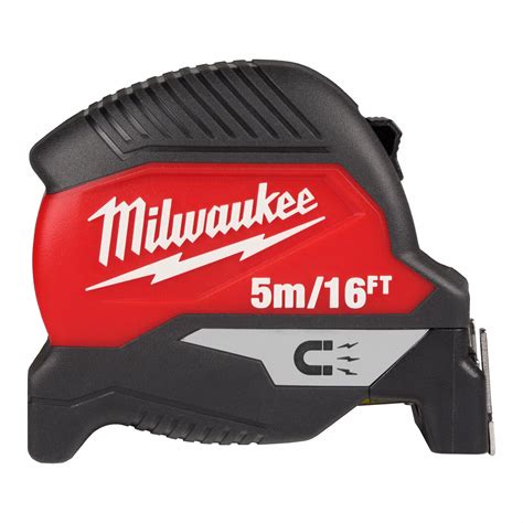 MILWAUKEE, Inch/Metric, Magnetic Single Hook Tip, Magnetic Tape Measure ...