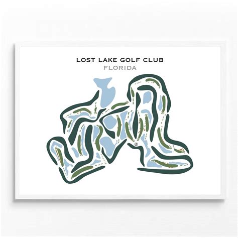 Lost Lake Golf Club, FL Golf Course Map, Home Decor, Golfer Gift for ...